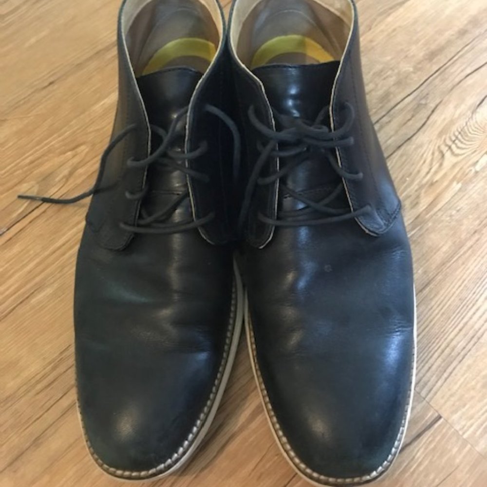 Cole Haan Men's Black Leather Dress Shoes